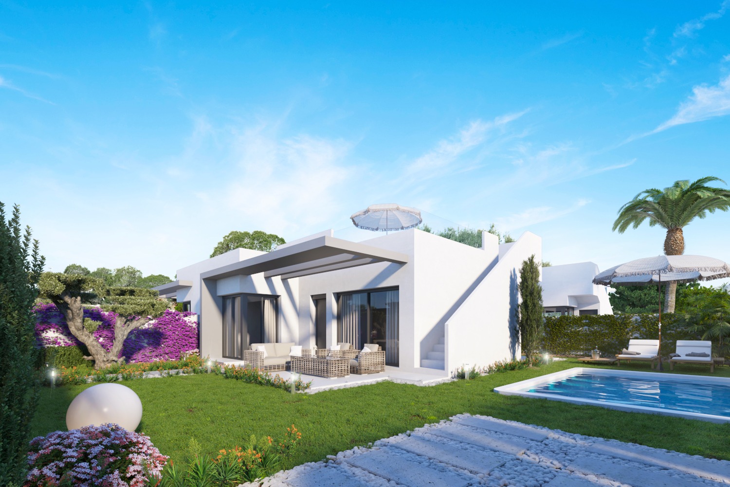 NEW PROJECT Semi-Detached One Floor Villas in Vistabella, Orihuela